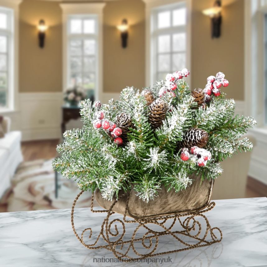 Greenery | National Tree Company Snowy Dunhill Fir Sleigh F2L4F452